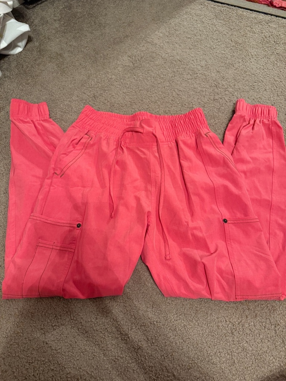 Dickies Coral Pink Scrub Jogger Pants